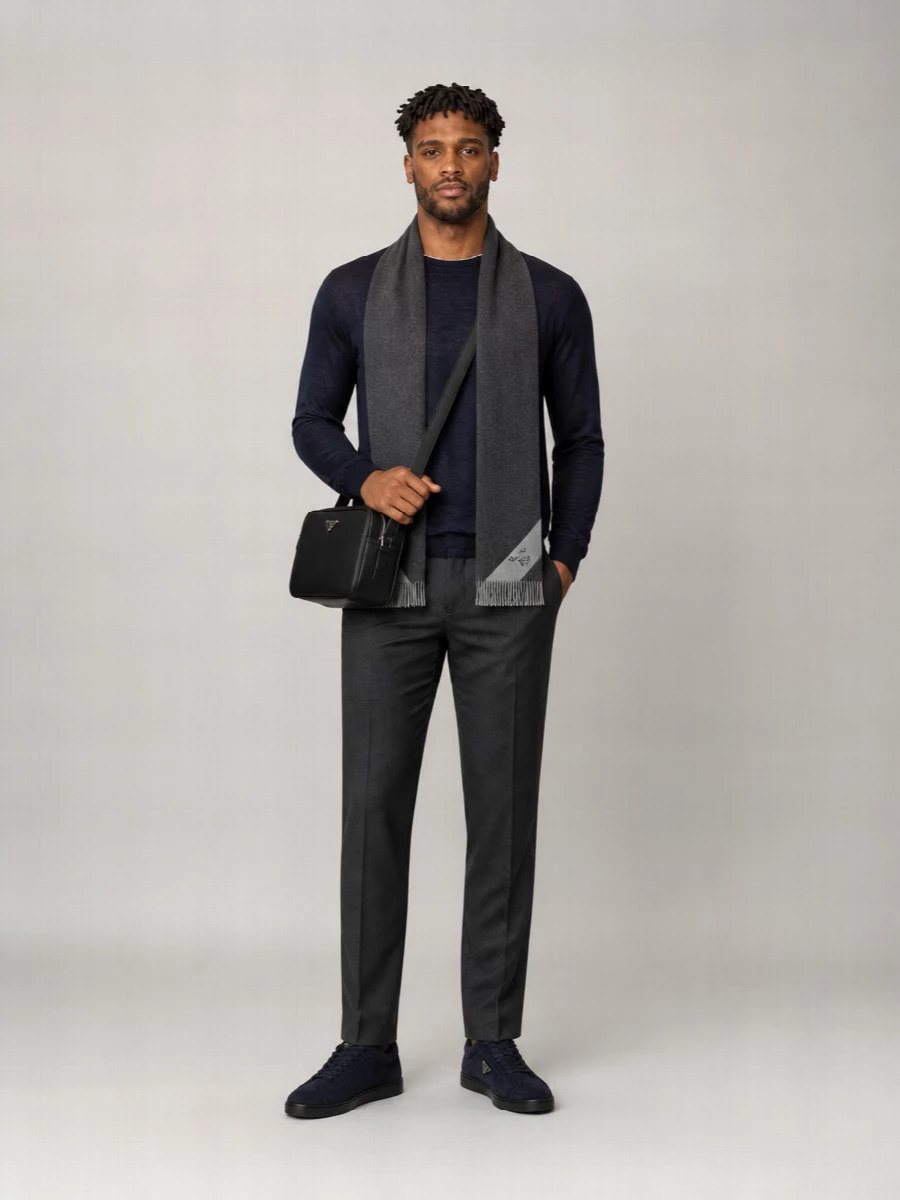 Prada Long Sleeves Cashmere Blend Sweater