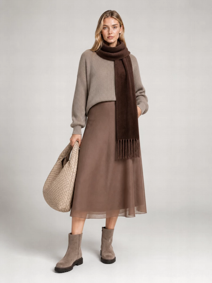 Brunello Cucinelli Metallic Cotton Crew-Neck Jumper