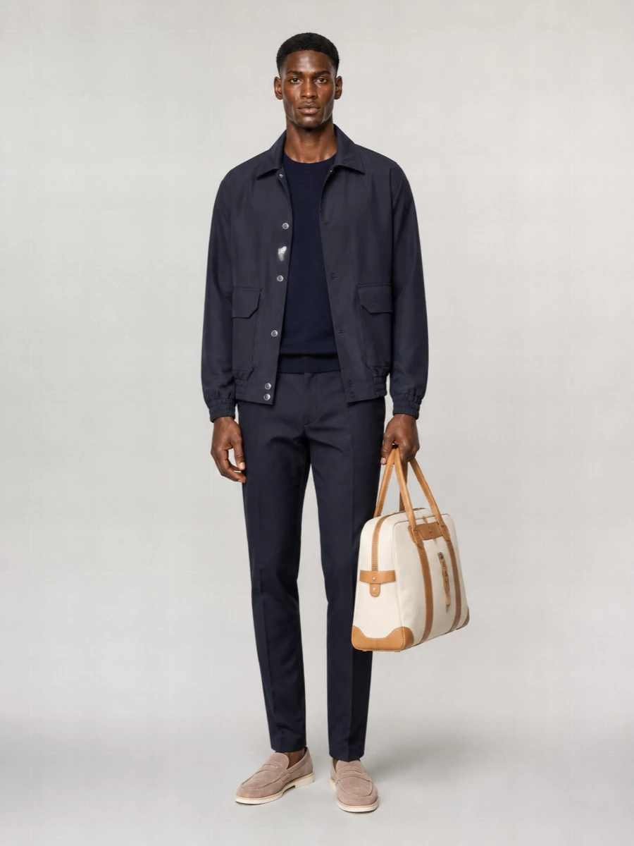 Brunello Cucinelli Silk Biker Jacket