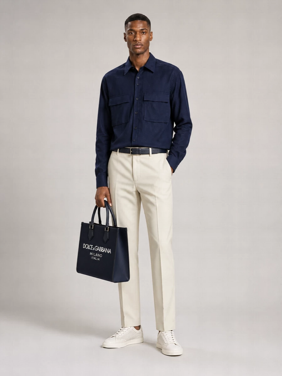 Dolce&Gabbana Calf Leather Saint Tropez Low-Top Sneakers