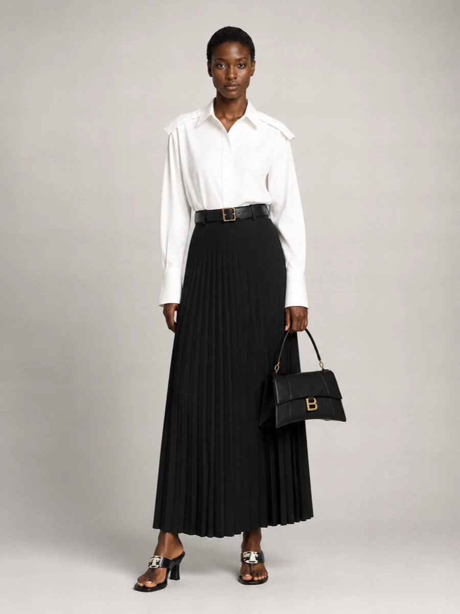 Burberry Pleated Skirt