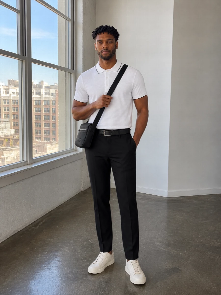 Tom ford polo black tailored trousers sneakers