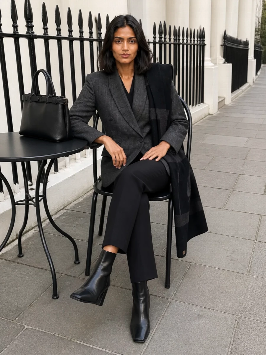 Coperni blazer courreges trousers prada bag