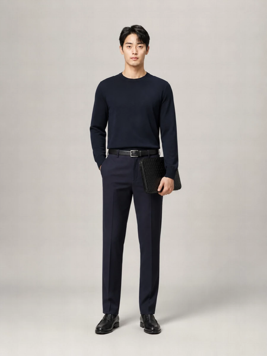 Zegna Wool Straight-Leg Trousers
