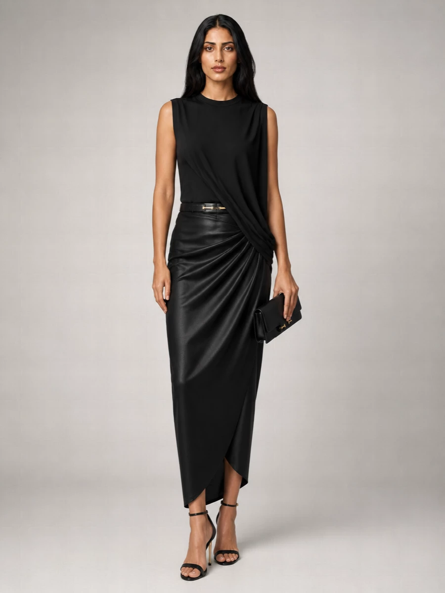 Tom Ford Silk Maxi Wrap Skirt