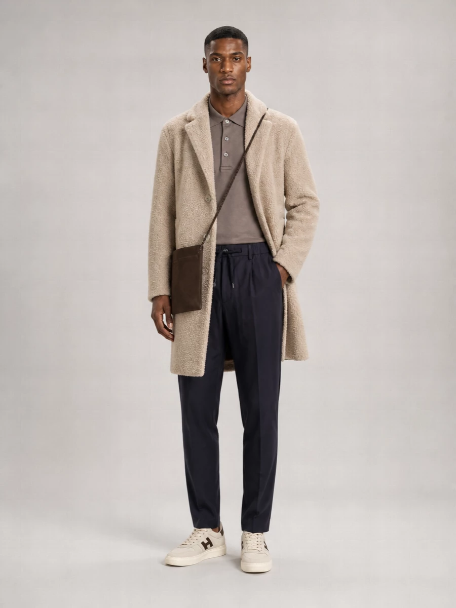 Herno Single-Breasted Teddy Coat