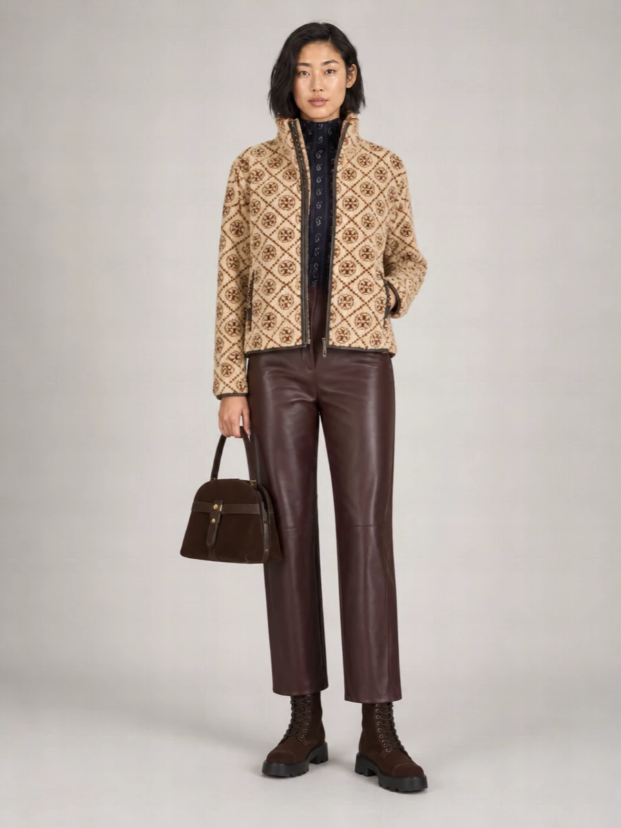 Tory Burch Romy Small Suede Shoulder Bag