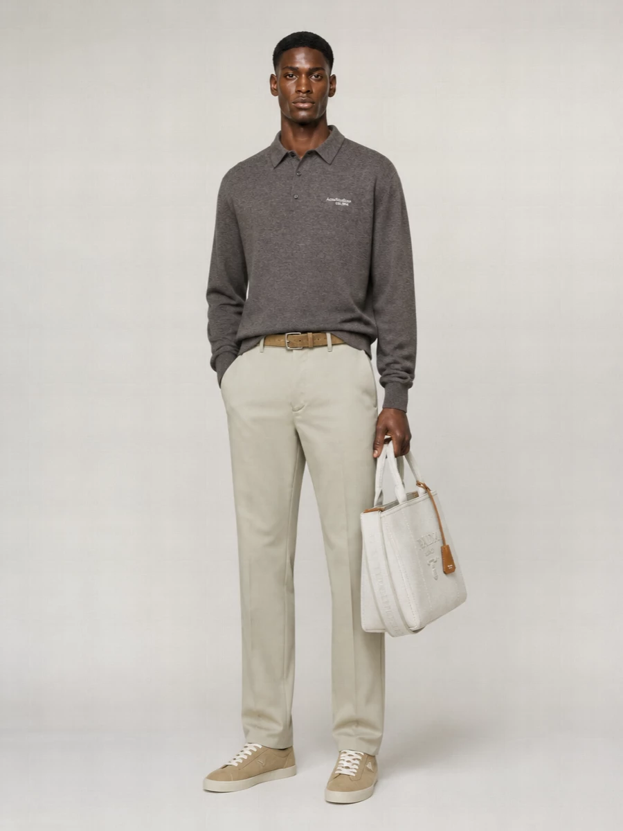 Acne Studios Relaxed Straight-Leg Chinos