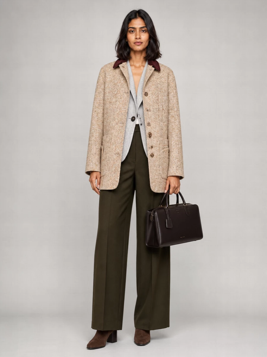 Blazé Milano Alpaca Wool Single-Breasted Coat
