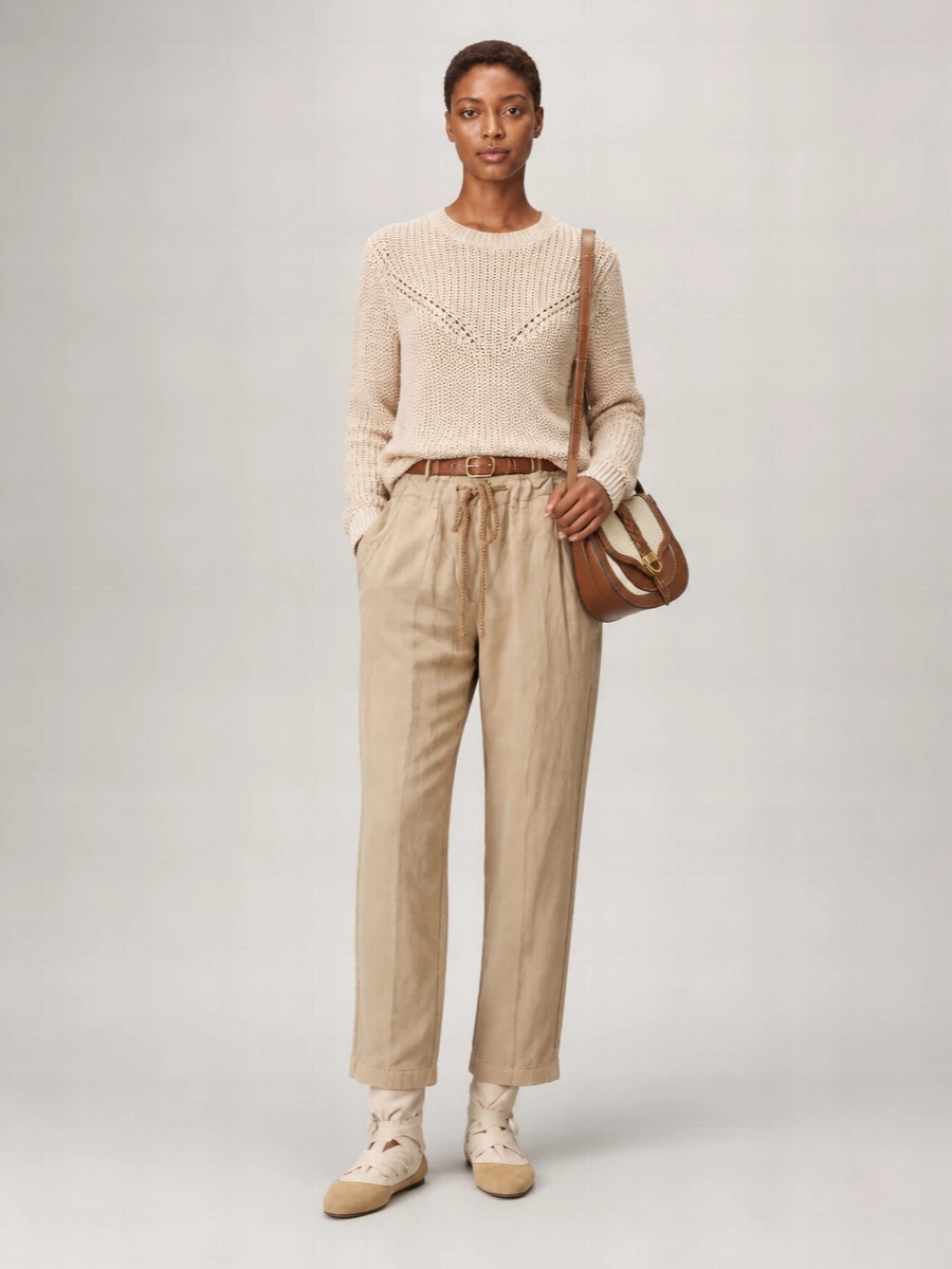 Isabel Marant Linen Silk Trousers