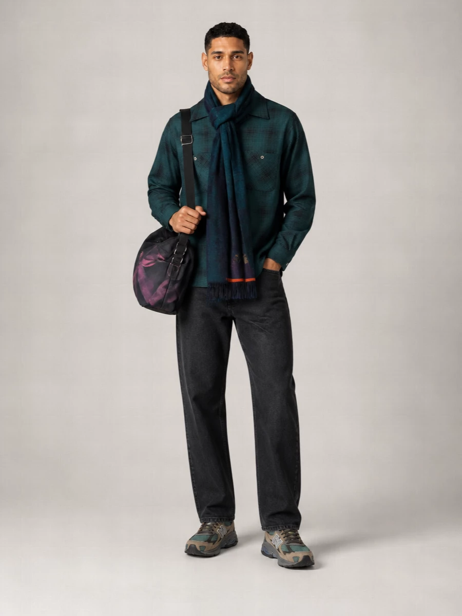 Needles Checked Wool Shirt