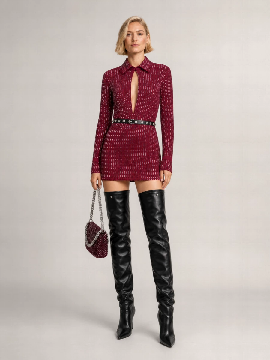 The Attico Cotton Mini Dress