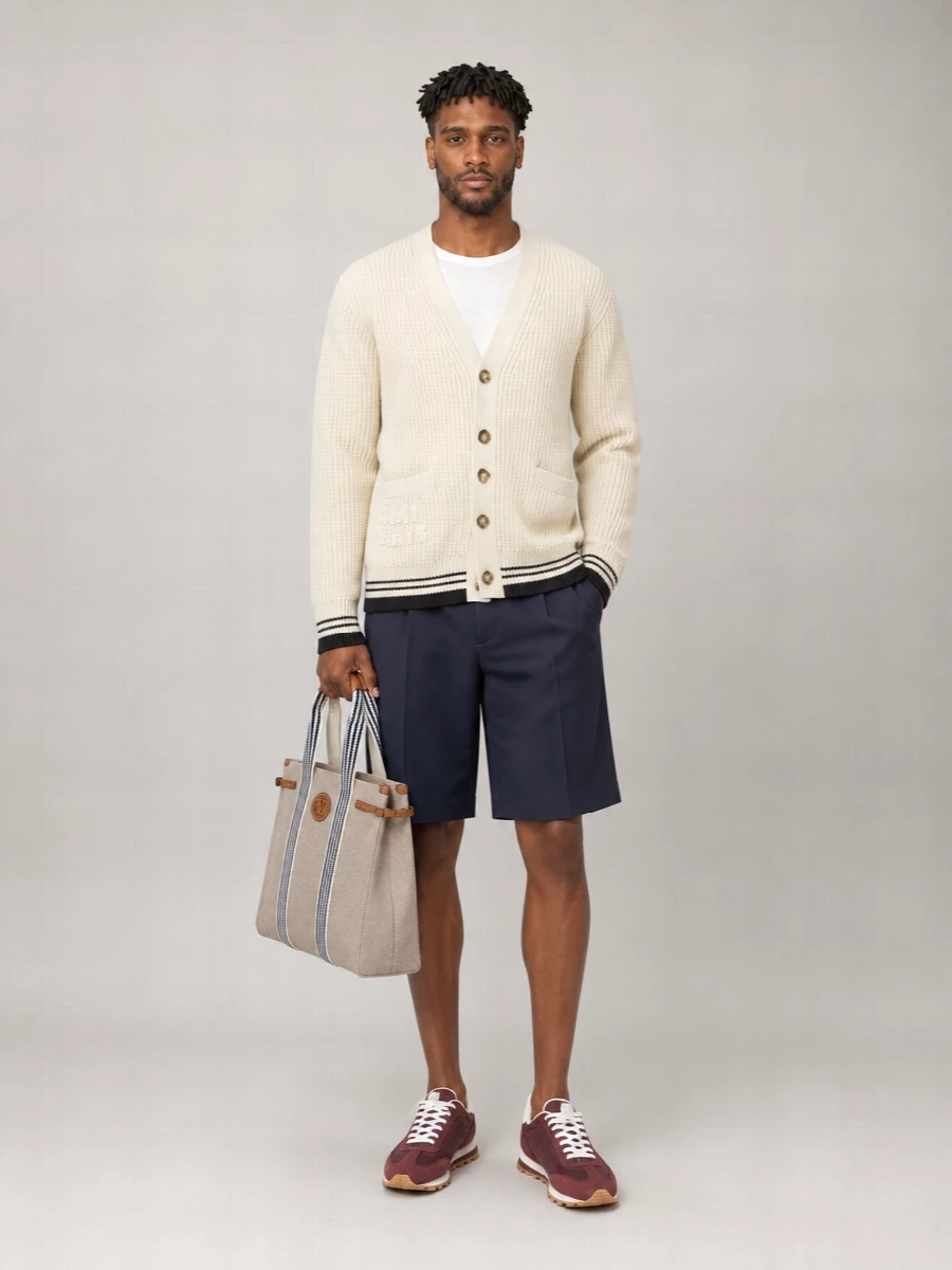 Ami Paris Wool Blend Cardigan