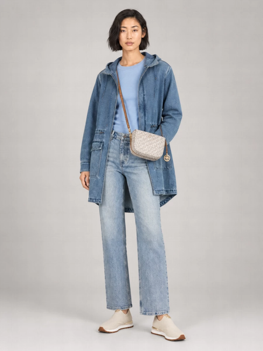 Michael Kors Denim Parka Coat