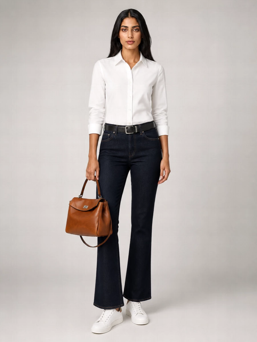 Burberry Denim High-Rise Bootcut Jeans