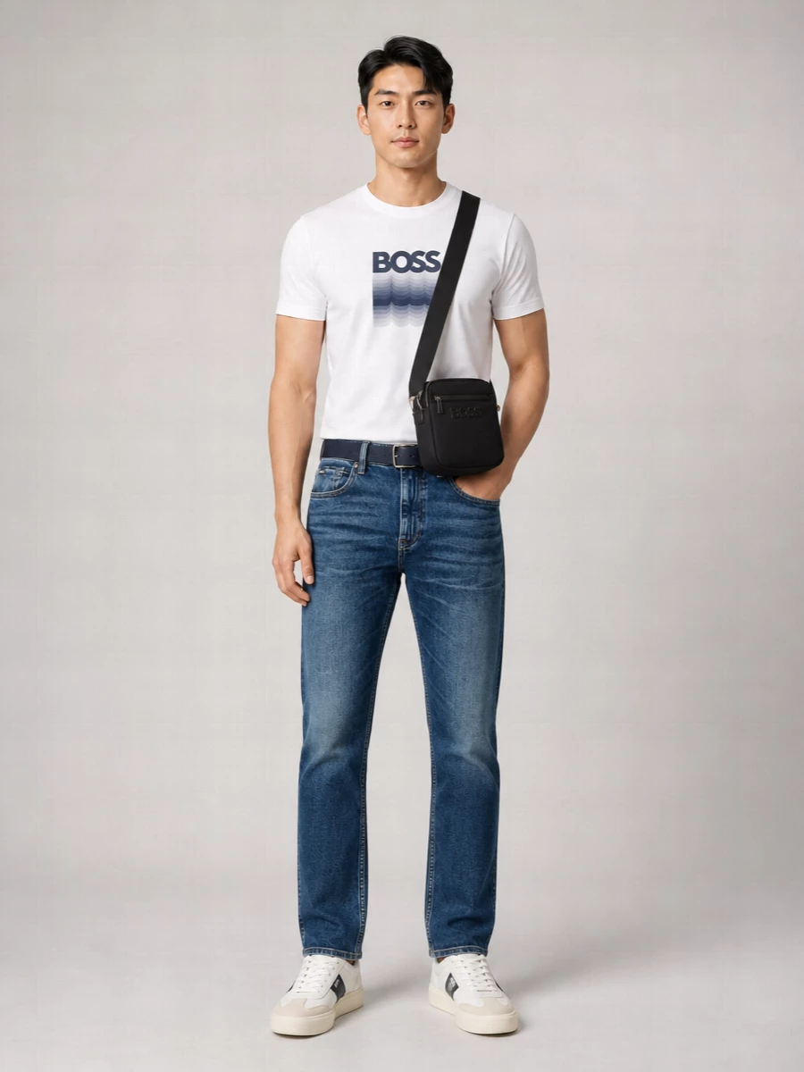 Boss Logo Print T-Shirt