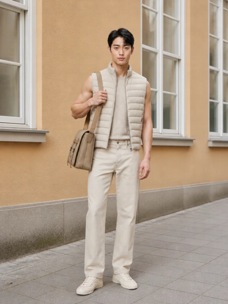 Moorer gilet prada knit valentino beige trousers