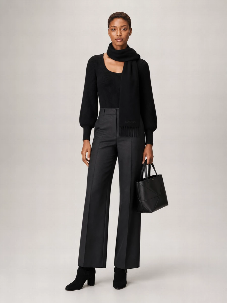 Loulou Studio 'Hermus' Ribbed Knit Sweater With Scoop Neck