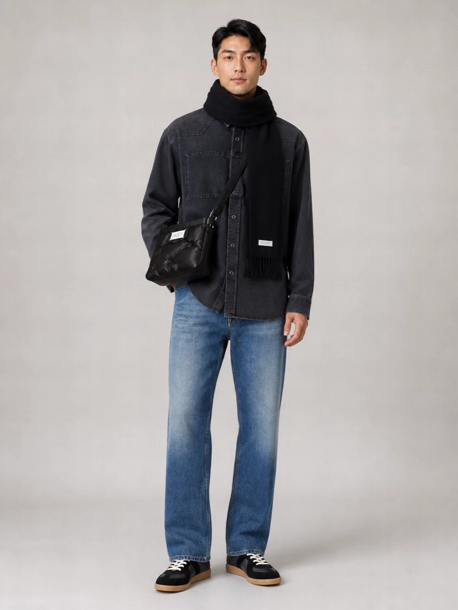 Mm6 Maison Margiela Denim High-Rise Straight-Leg Jeans