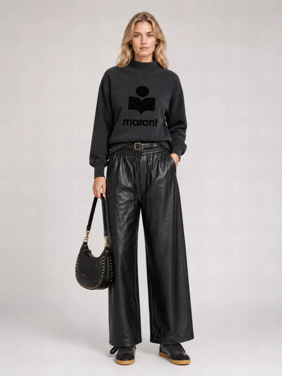Isabel Marant Leather Low-Top Sneakers