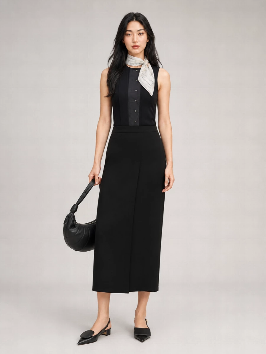 Lemaire Ribbed Asymmetric Sleeveless Top