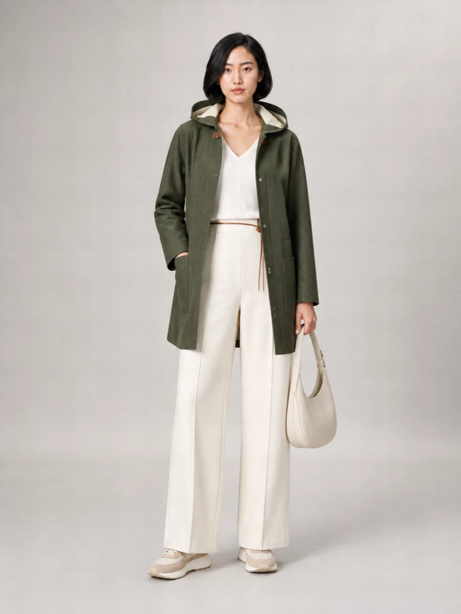 Herno Linen Trench Coat