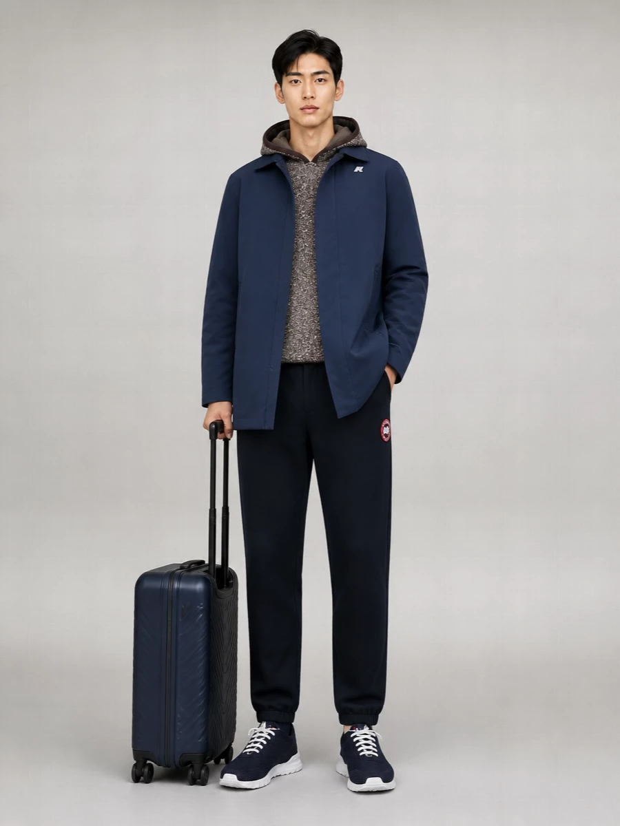 K-Way Single-Breasted Trench Coat
