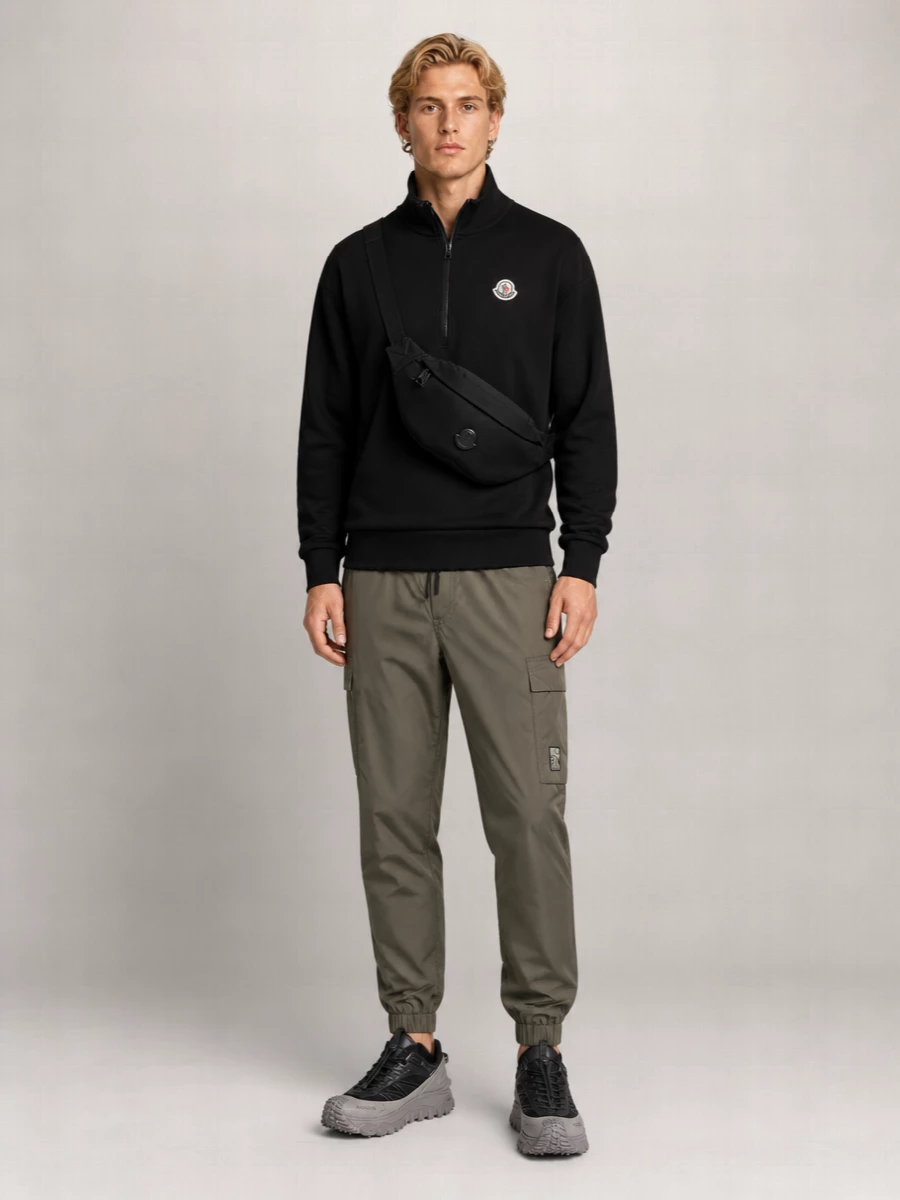 Moncler Leather Low-Top Sneakers
