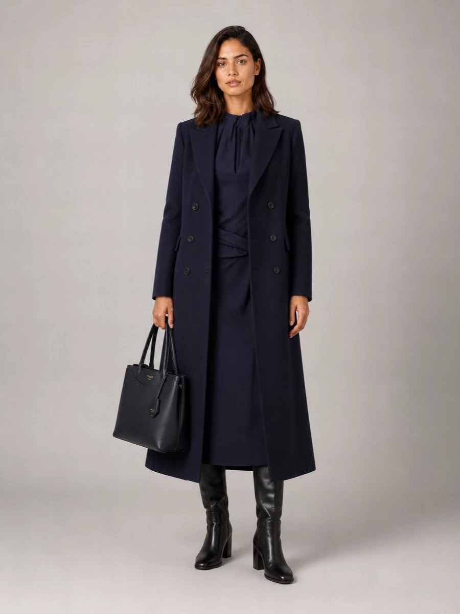 Prada Wool Double Breasted Coat