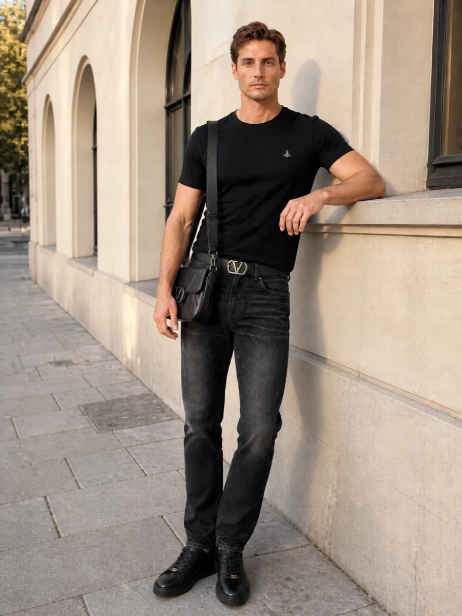 Vivienne westwood tee versace jeans valentino sneakers
