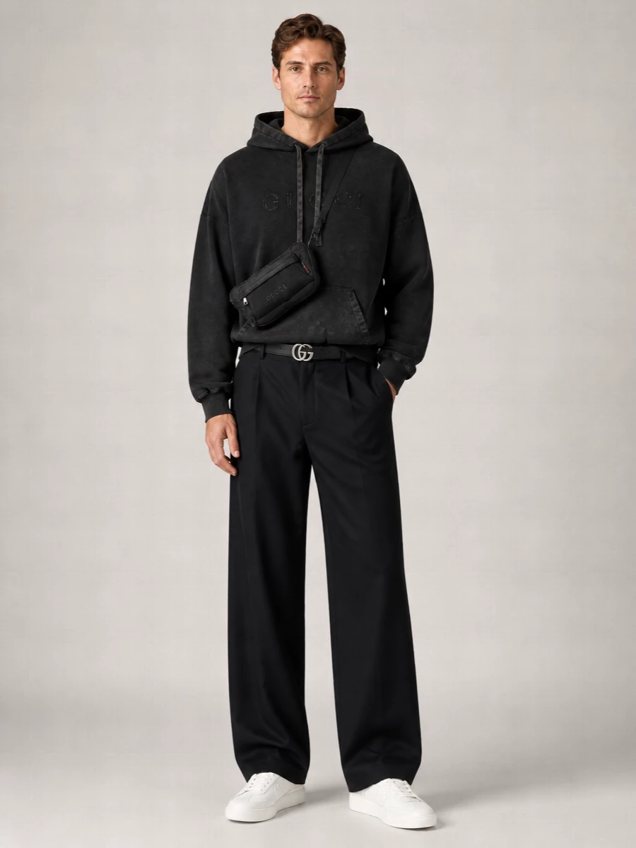 Gucci Cotton Wide-Leg Trousers