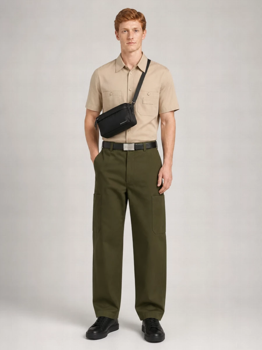 Givenchy Cotton Couture Seam Pants
