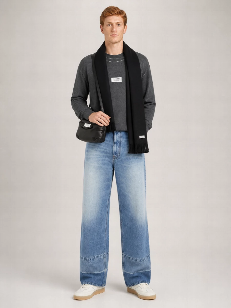 Mm6 Maison Margiela Denim Straight-Leg Jeans