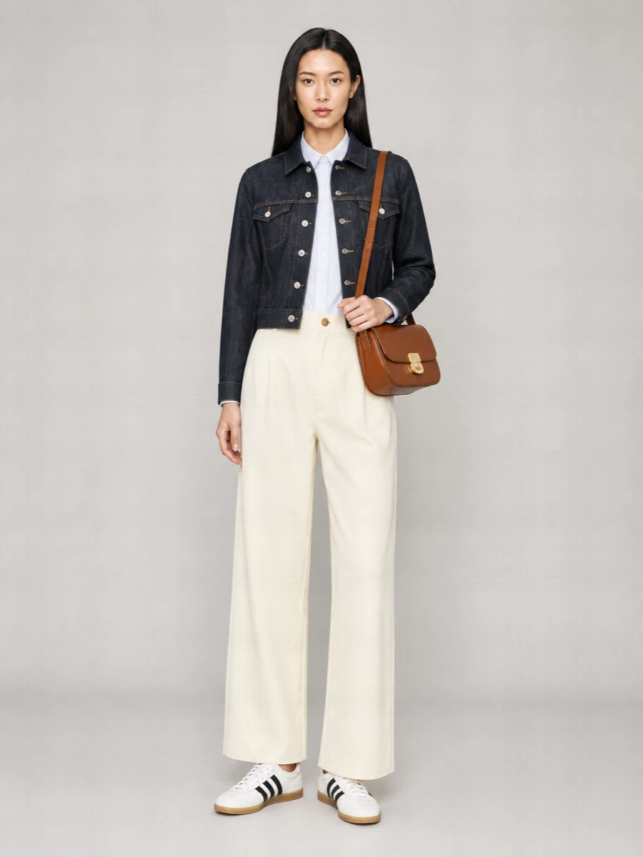 A.p.c. Denim Cropped Jacket