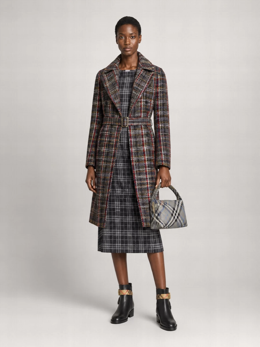 Burberry Medium Check Nylon Mini Bag