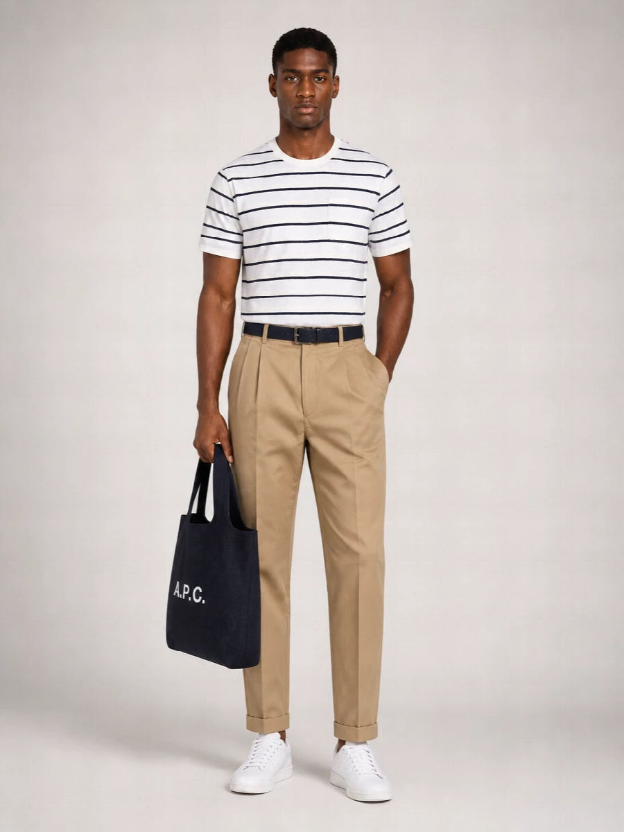 Beams Plus Striped T-Shirt