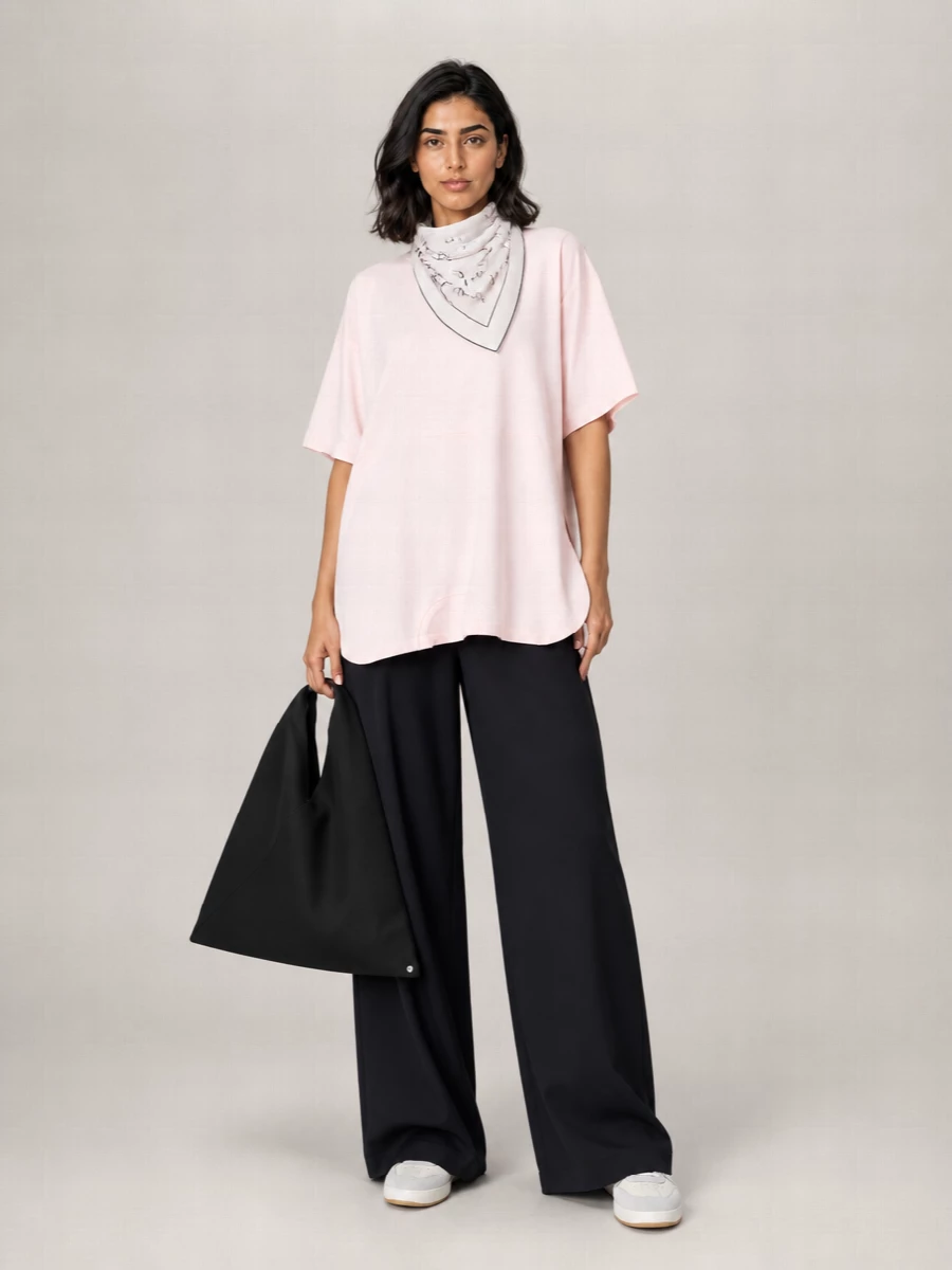 Mm6 Maison Margiela Cotton Knee-Length Short-Sleeve T-Shirt Dress