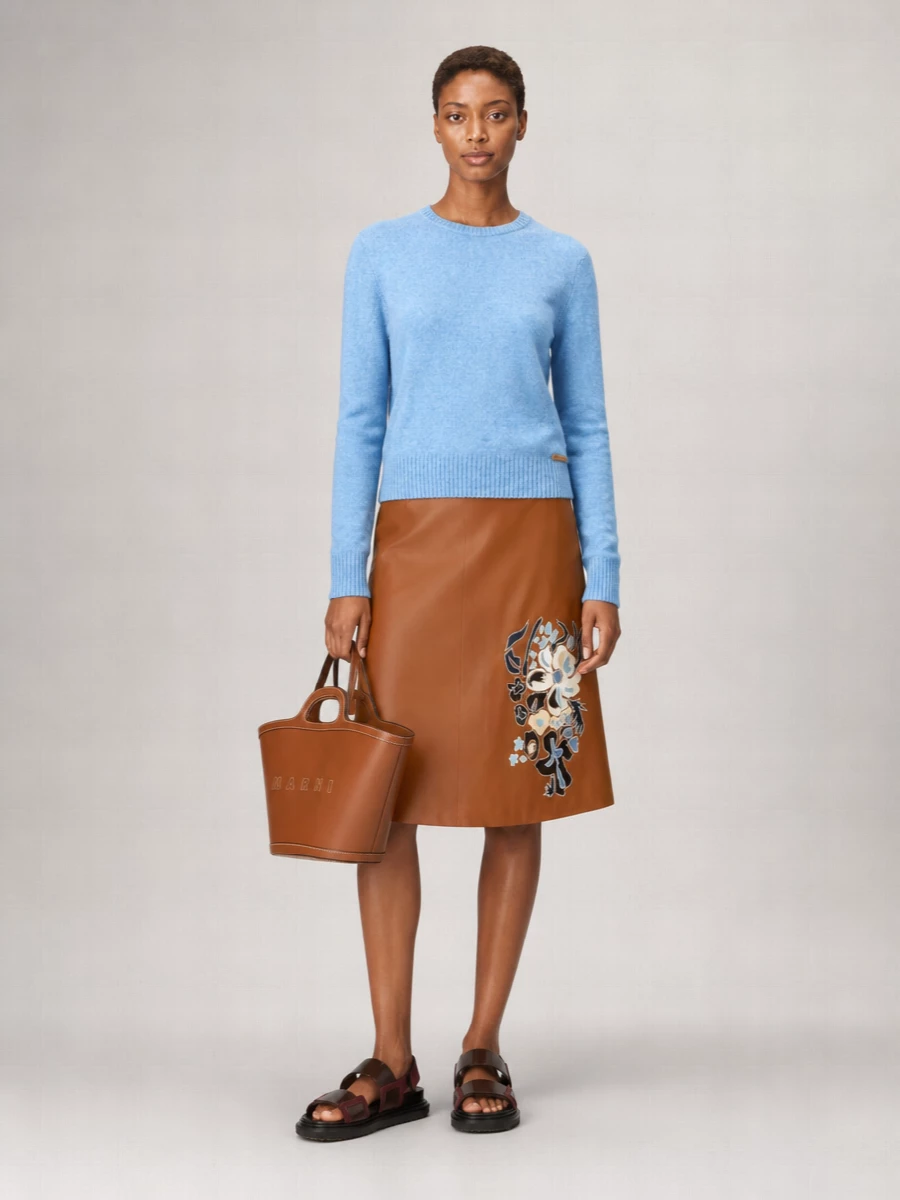 Marni Tropicalia Small Leather Tote Bag