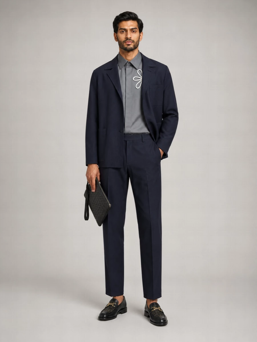 Fendi Virgin Wool Single-Breasted Jacket