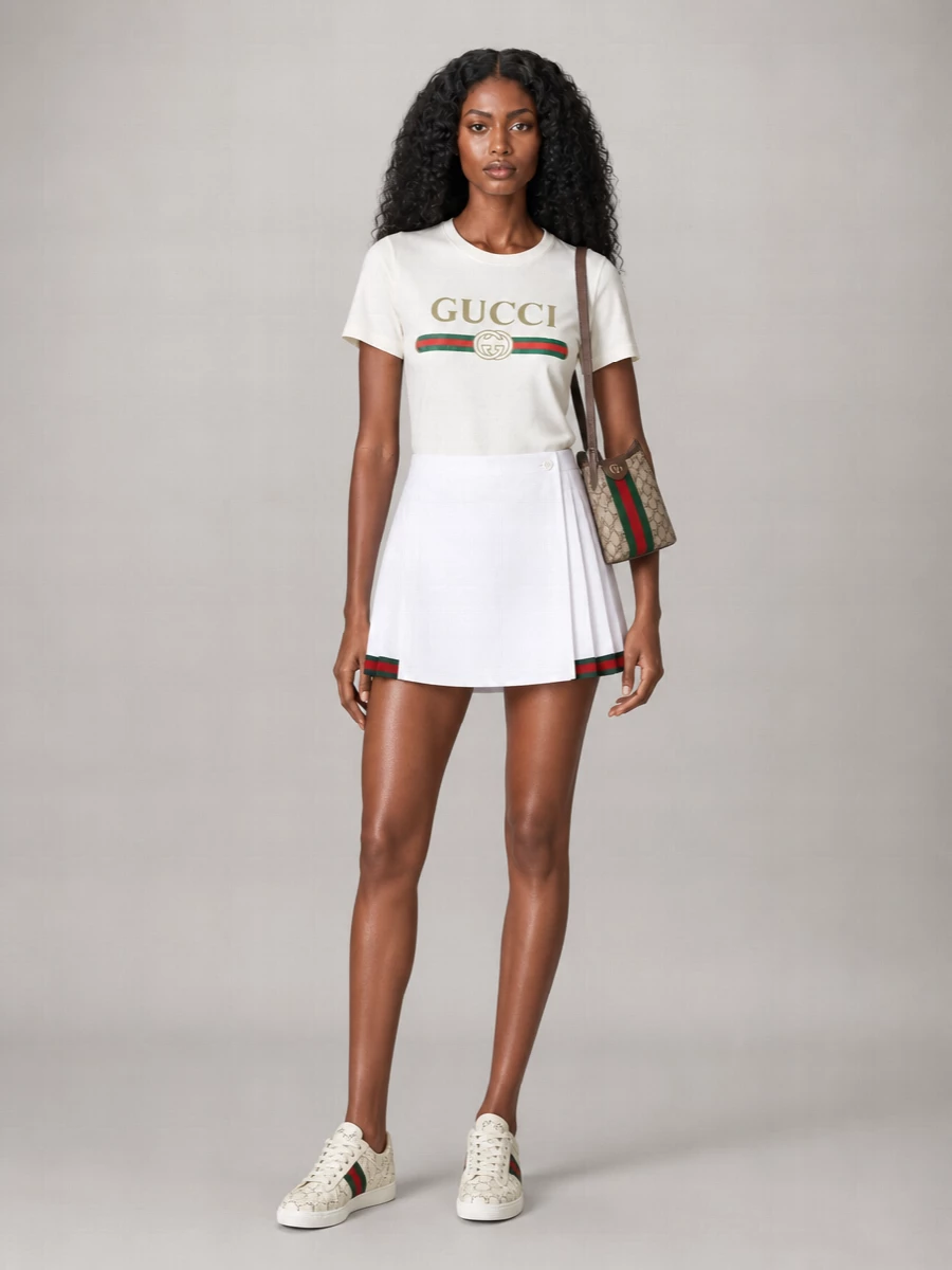 Gucci Leather Low-Top Sneakers