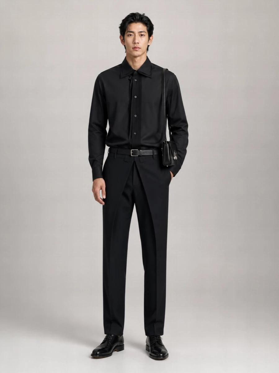 Maison Margiela Cotton Contrast Panel Shirt