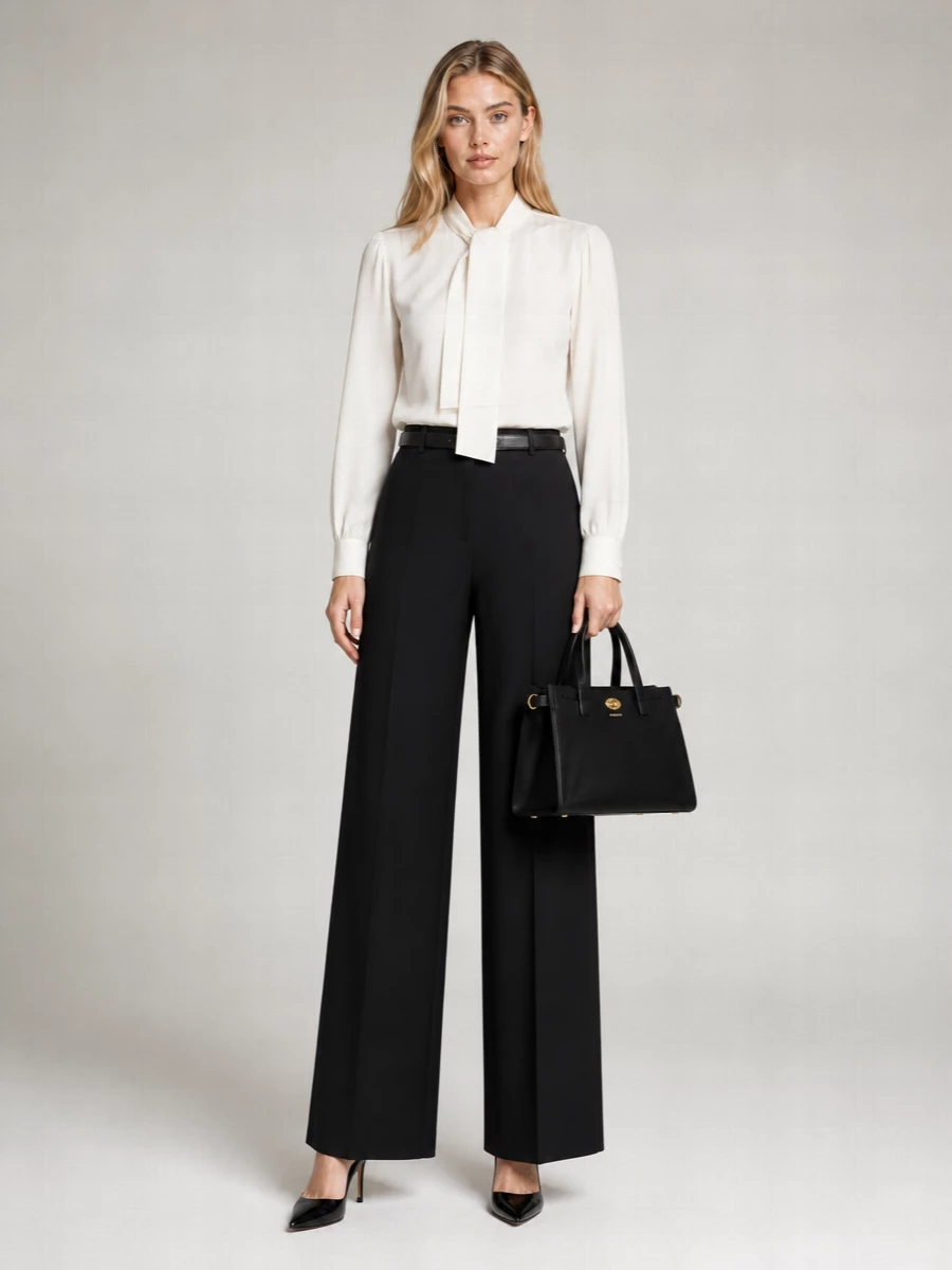 Max Mara Pleated Wide-Leg Trousers