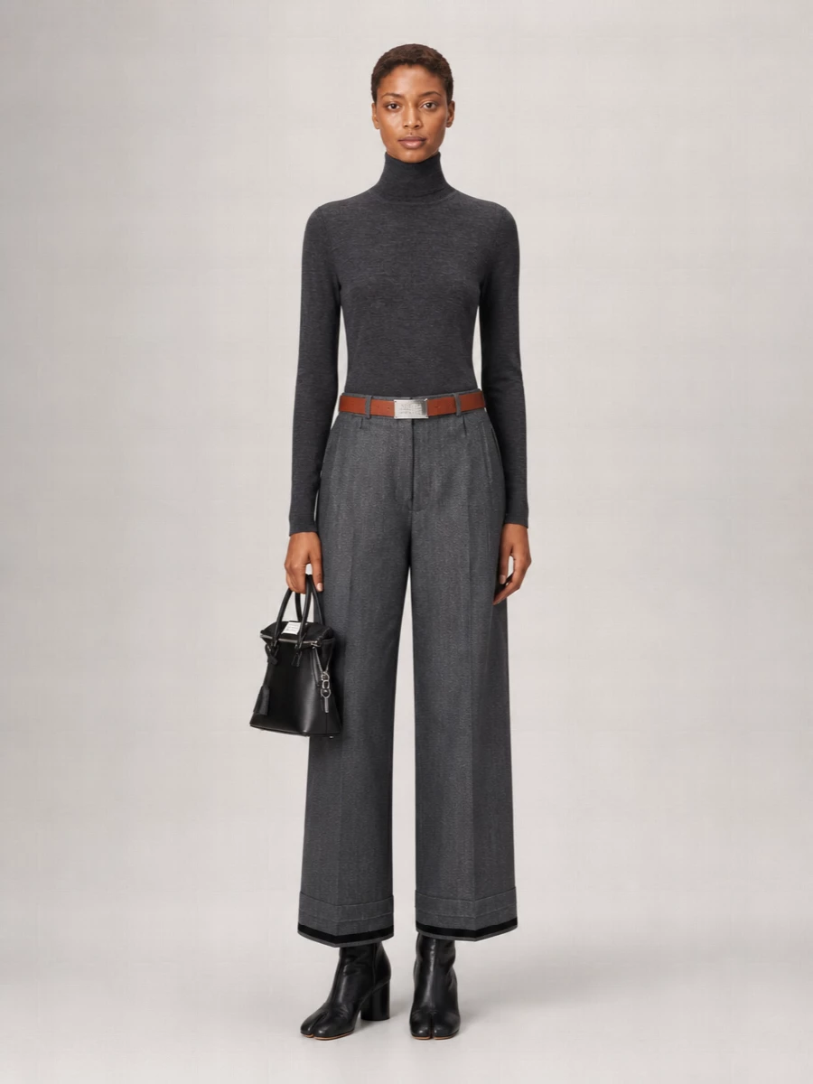 Maison Margiela Fine-Knit Wool Turtleneck Sweater