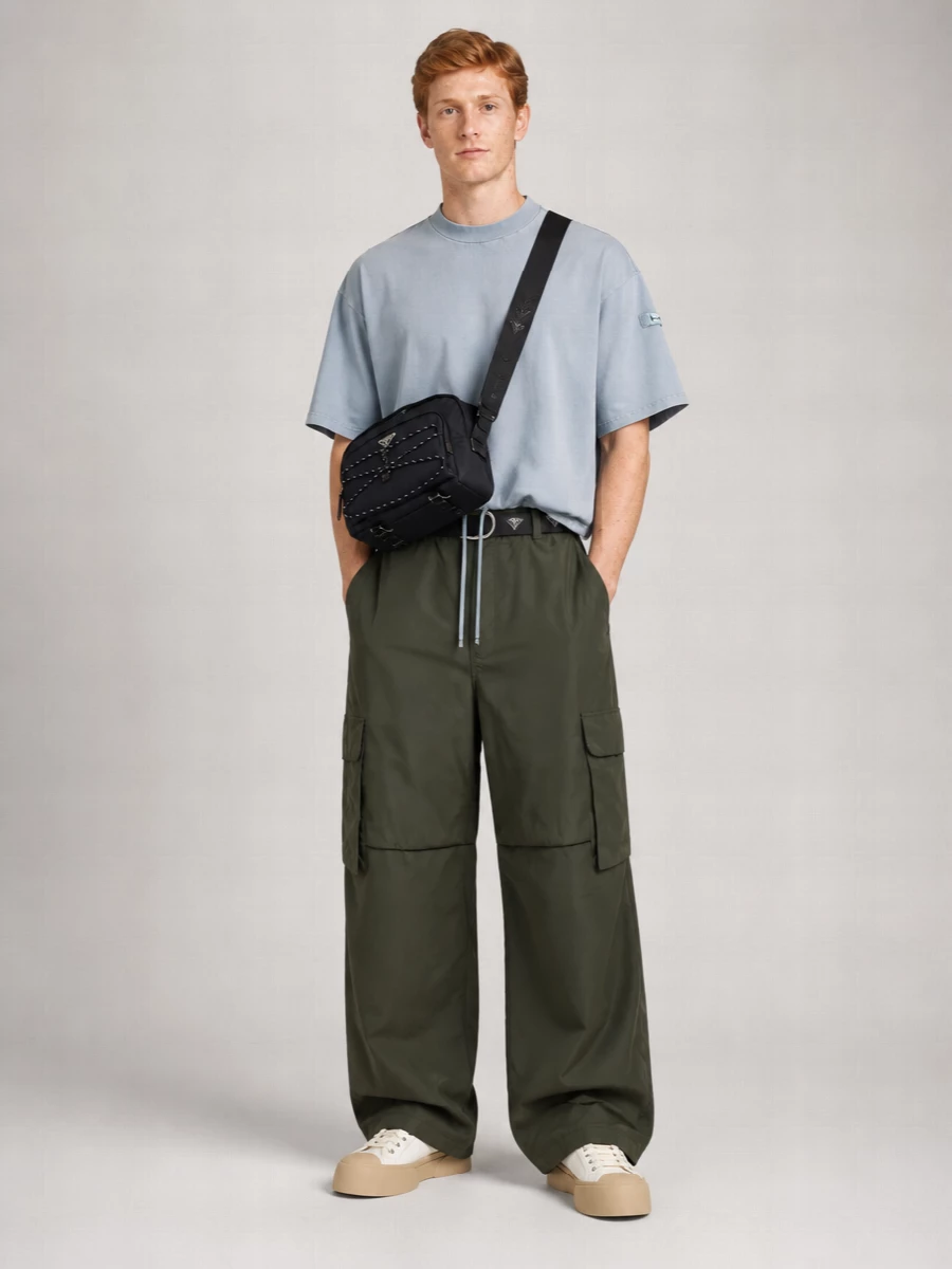 Marni Nylon Relaxed-Fit Cargo Trousers