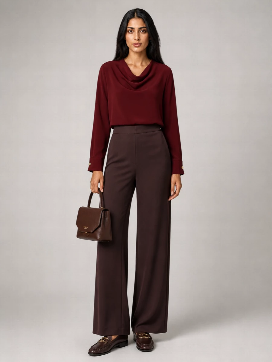 Max Mara light technical cady blouse
