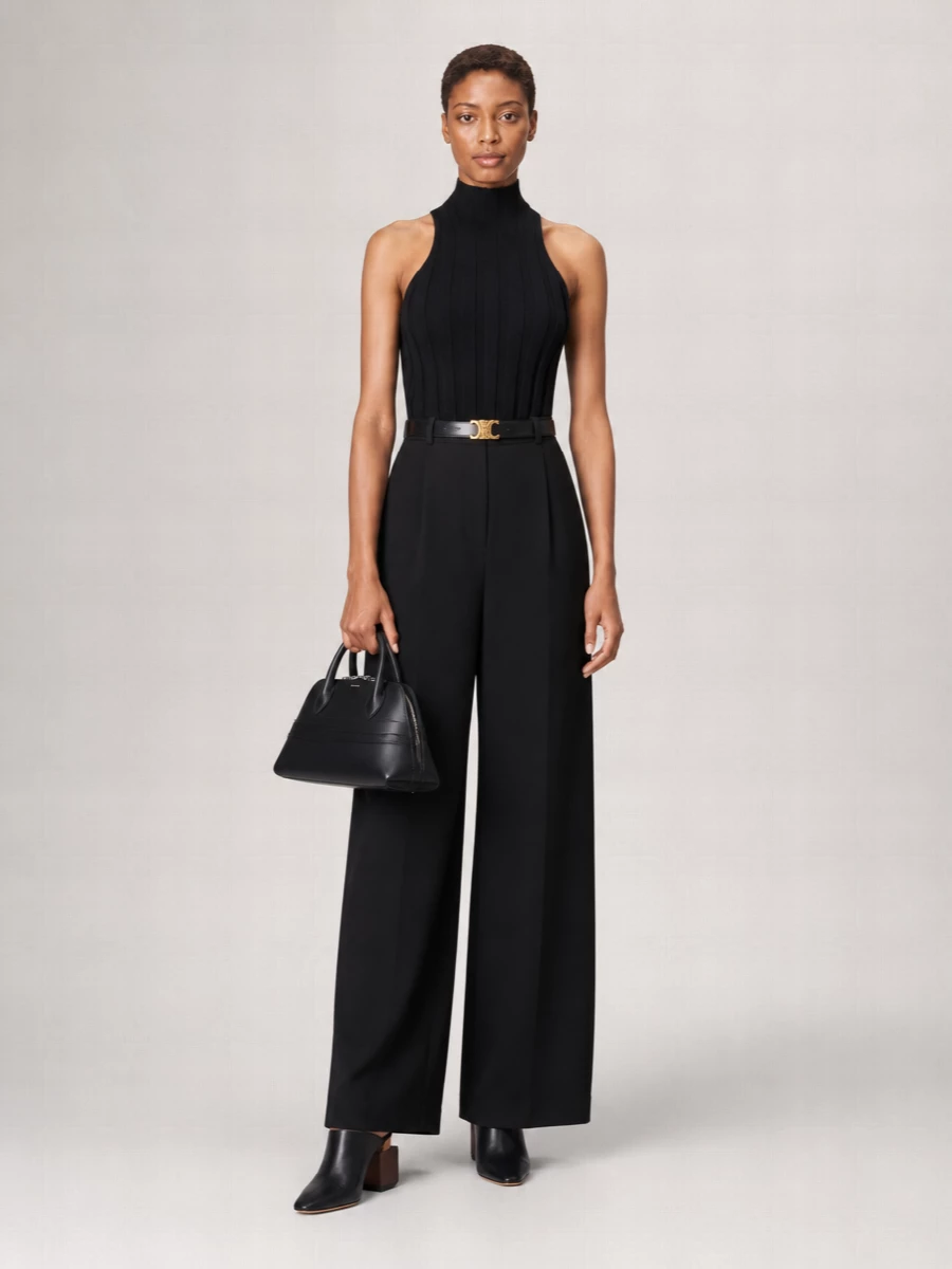 Sportmax Virgin Wool Ribbed Cutout Jumper
