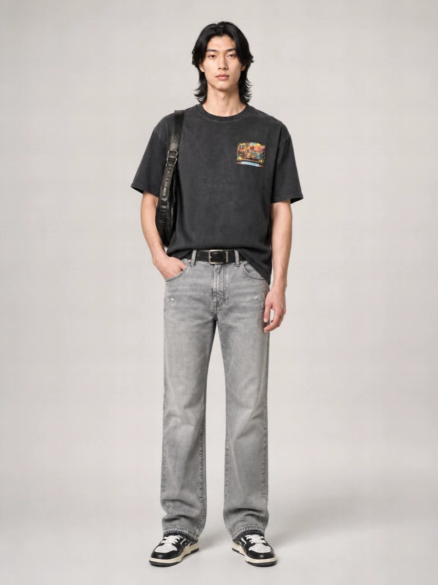 Amiri Leather Skel Top Low Sneakers