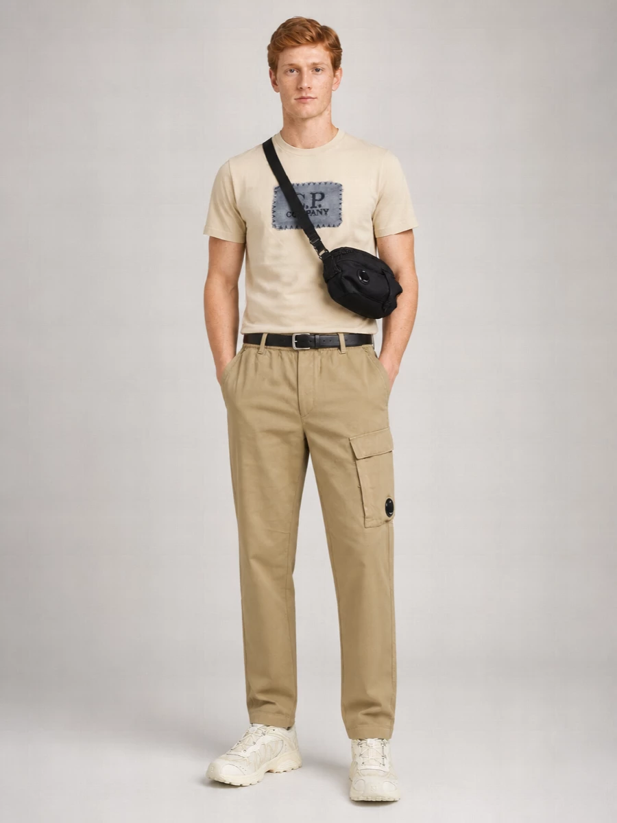 C.p. Company Linen-Blend Cargo Trousers