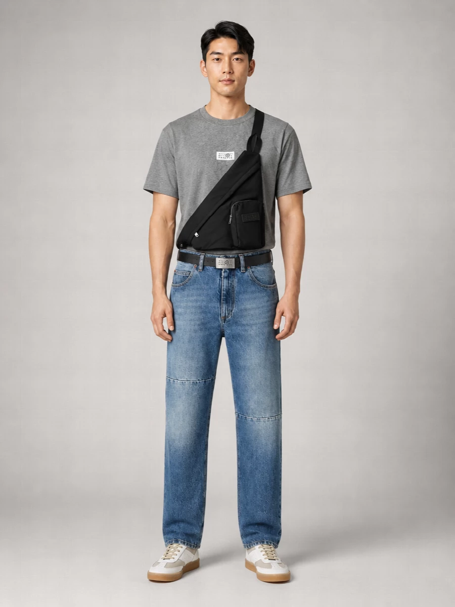 Mm6 Maison Margiela Paneled Denim Jeans