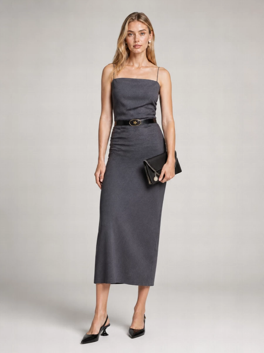 Calvin Klein wool midi dress